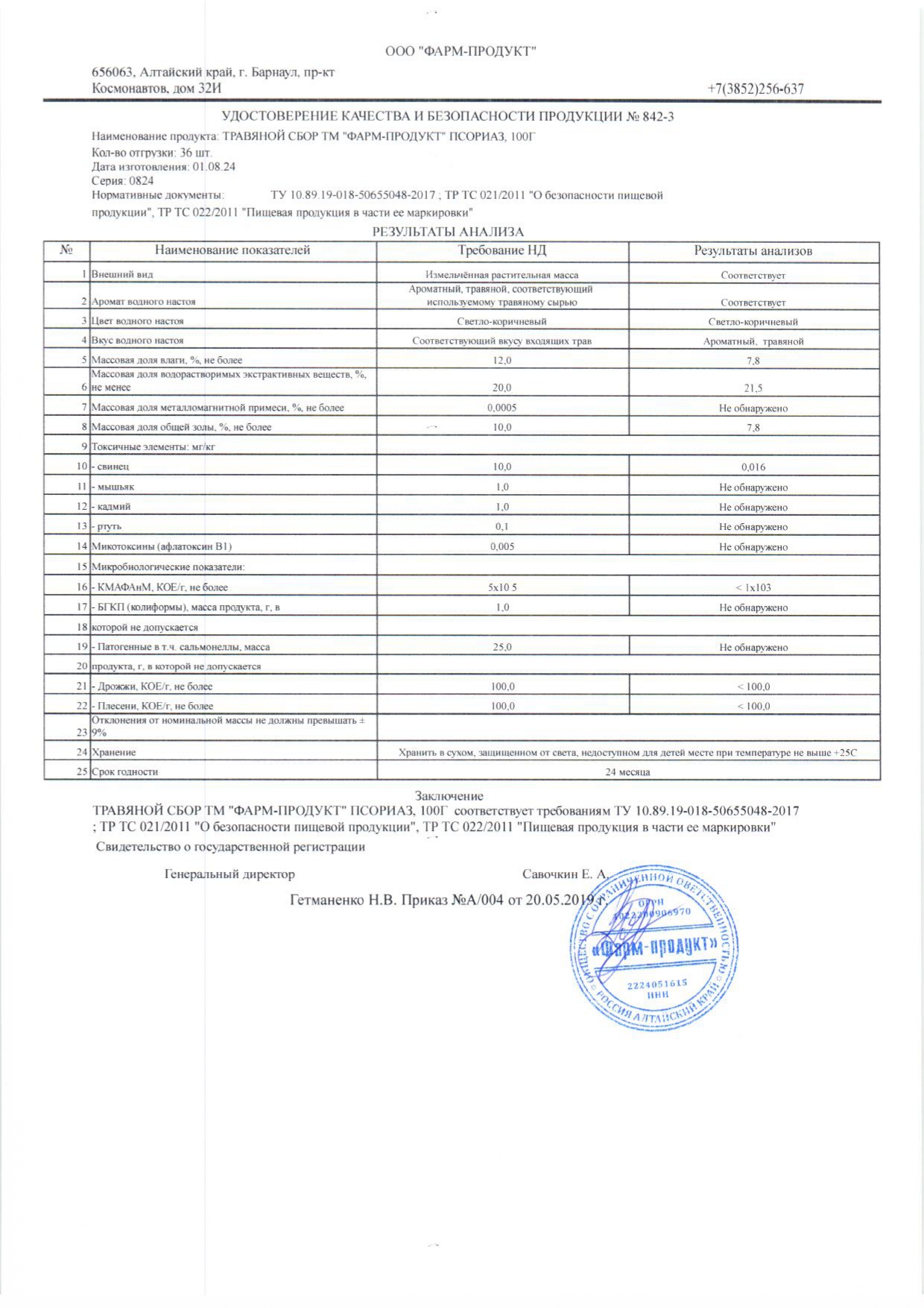 Паспорт №082024